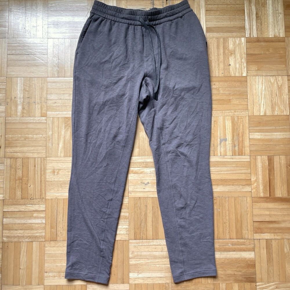 Prana Altitude Tracker Pants Mens Size Medium Heather Gray Elastic Waist Stretch